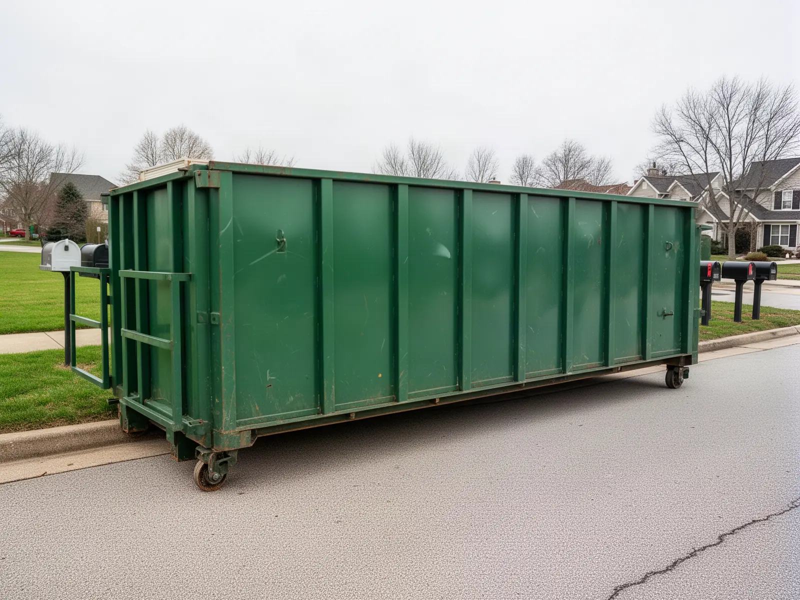 Roll-off dumpster from Teddy's Eau Claire Dumpsters in Eau Claire, WI